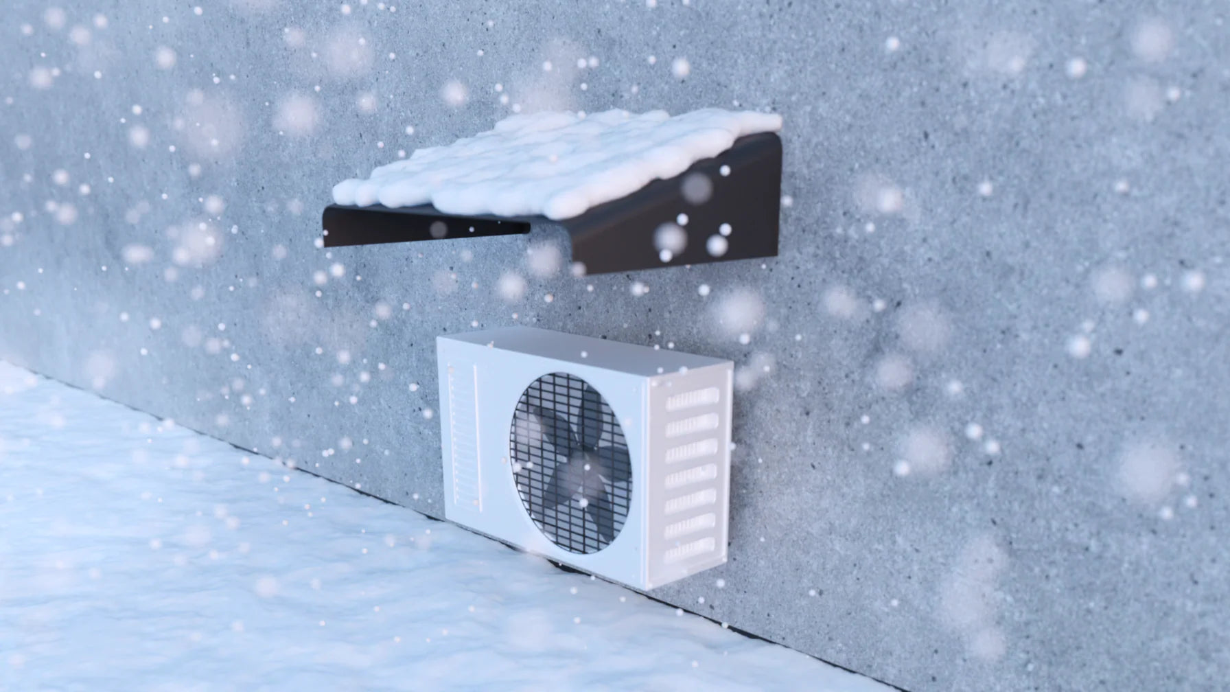 HVAC Snow Shield - Charcoal